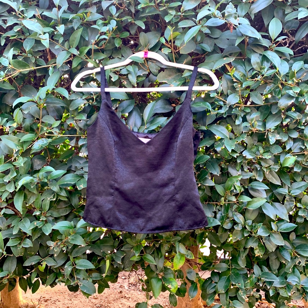 NWOT black silky top